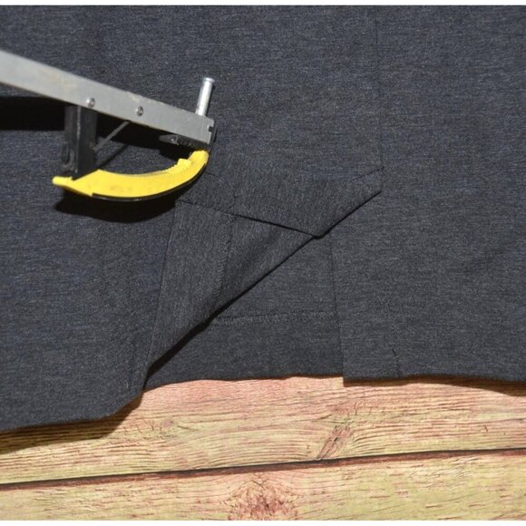 J. Jill Pencil Skirt Dark Gray Ponte Stretch Knit Straight Pull-On Women's L - Picture 3 of 6